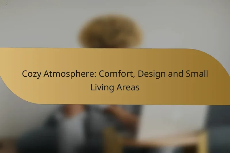 Cozy Atmosphere: Comfort, Design and Small Living Areas