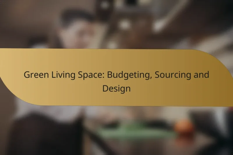 Green Living Space: Budgeting, Sourcing and Design