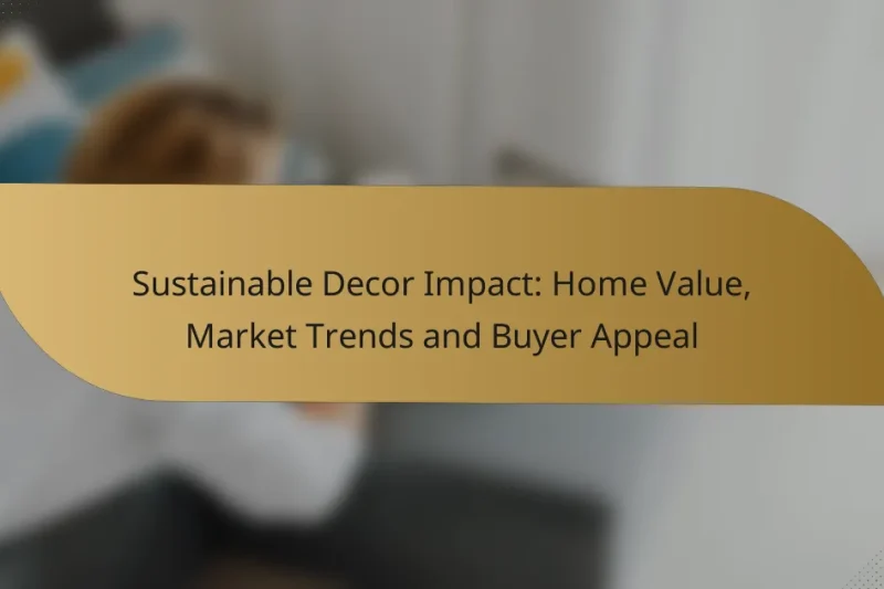 Sustainable Decor Impact: Home Value, Market Trends and Buyer Appeal