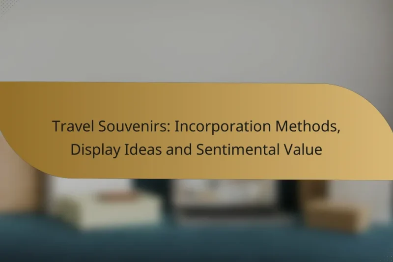 Travel Souvenirs: Incorporation Methods, Display Ideas and Sentimental Value